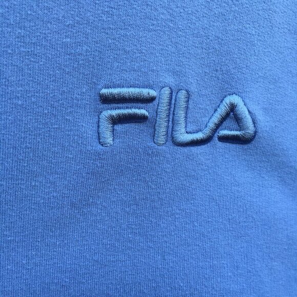 Fila Crewneck Sweatshirt Womens Large Purple Pockets Athleisure Cozy - Picture 3 of 8
